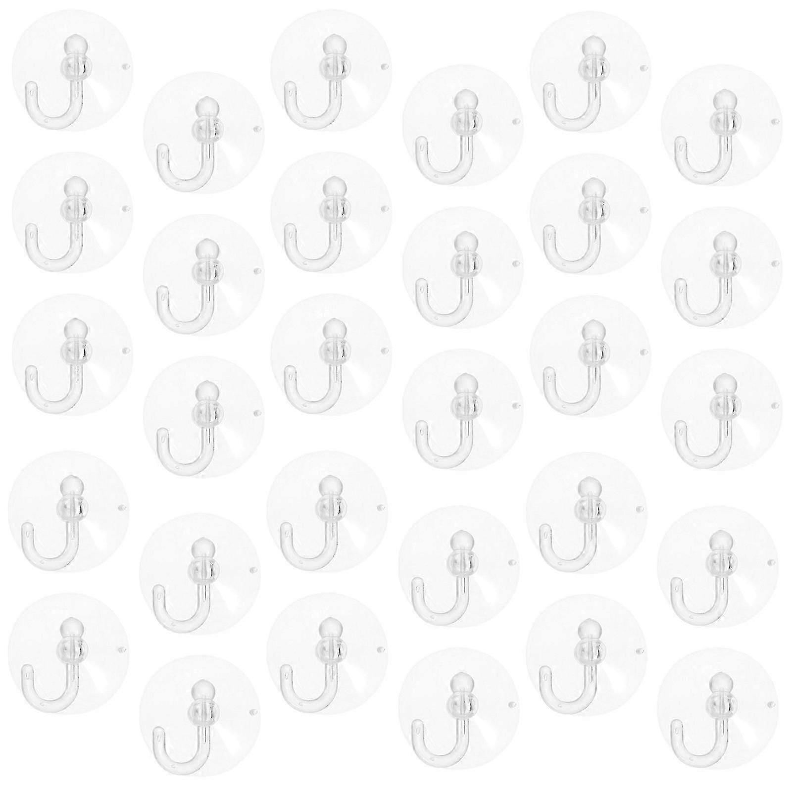 Transparent Suction Cup Hooks for Hanging 100Pcs Multipurpose PVC Hooks