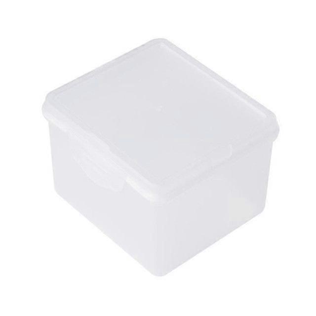 Rectangular Plastic Clear Storage Box Jewelry Beads Collection Container Organiz