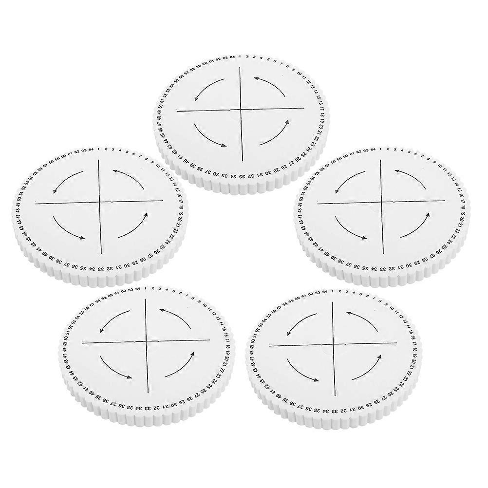 Bracelet Weaving Tool Round Kumihimo Disk for Craft 5Pcs Pack