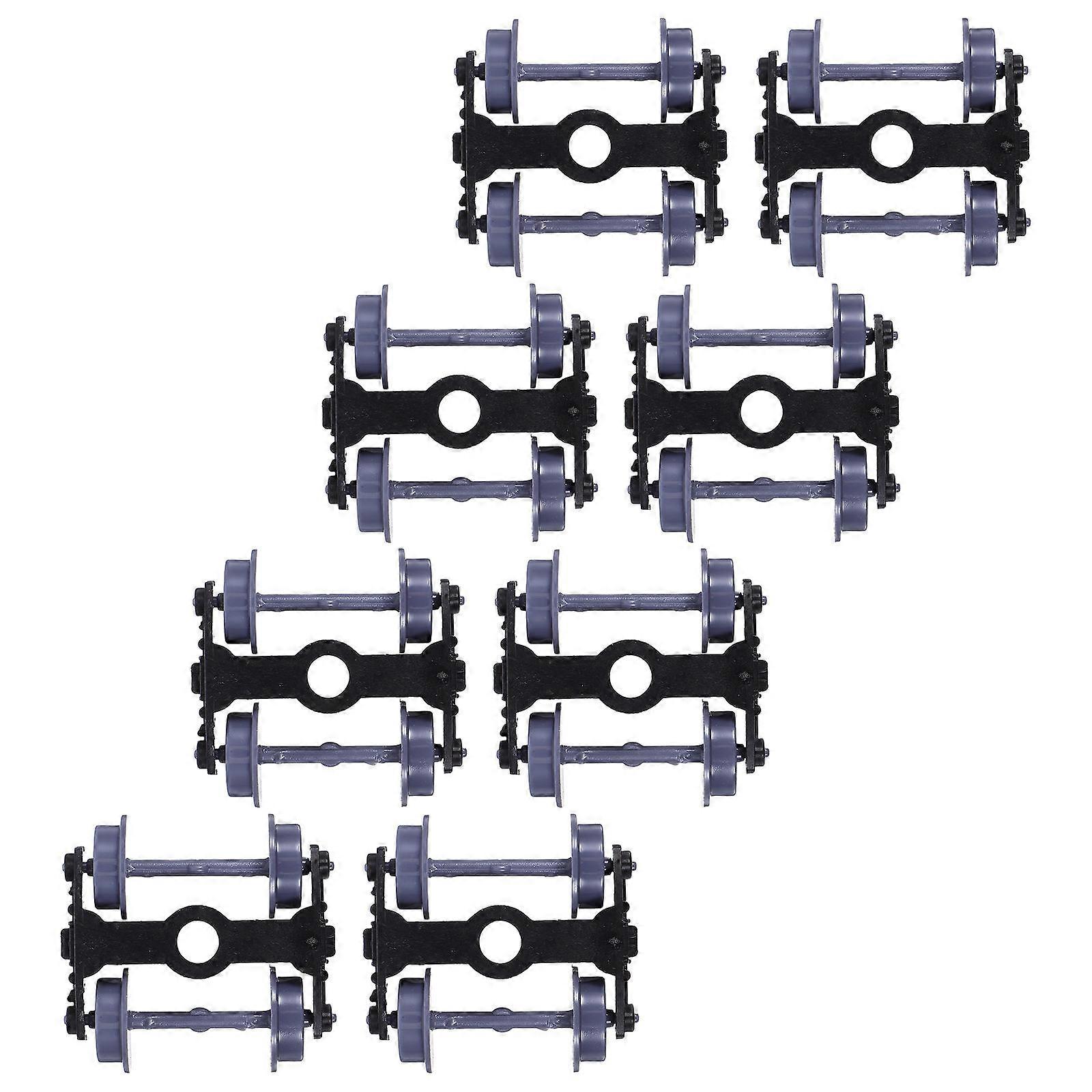 Fire Train Model Wheels 8Pcs Plastic Replacement for Model