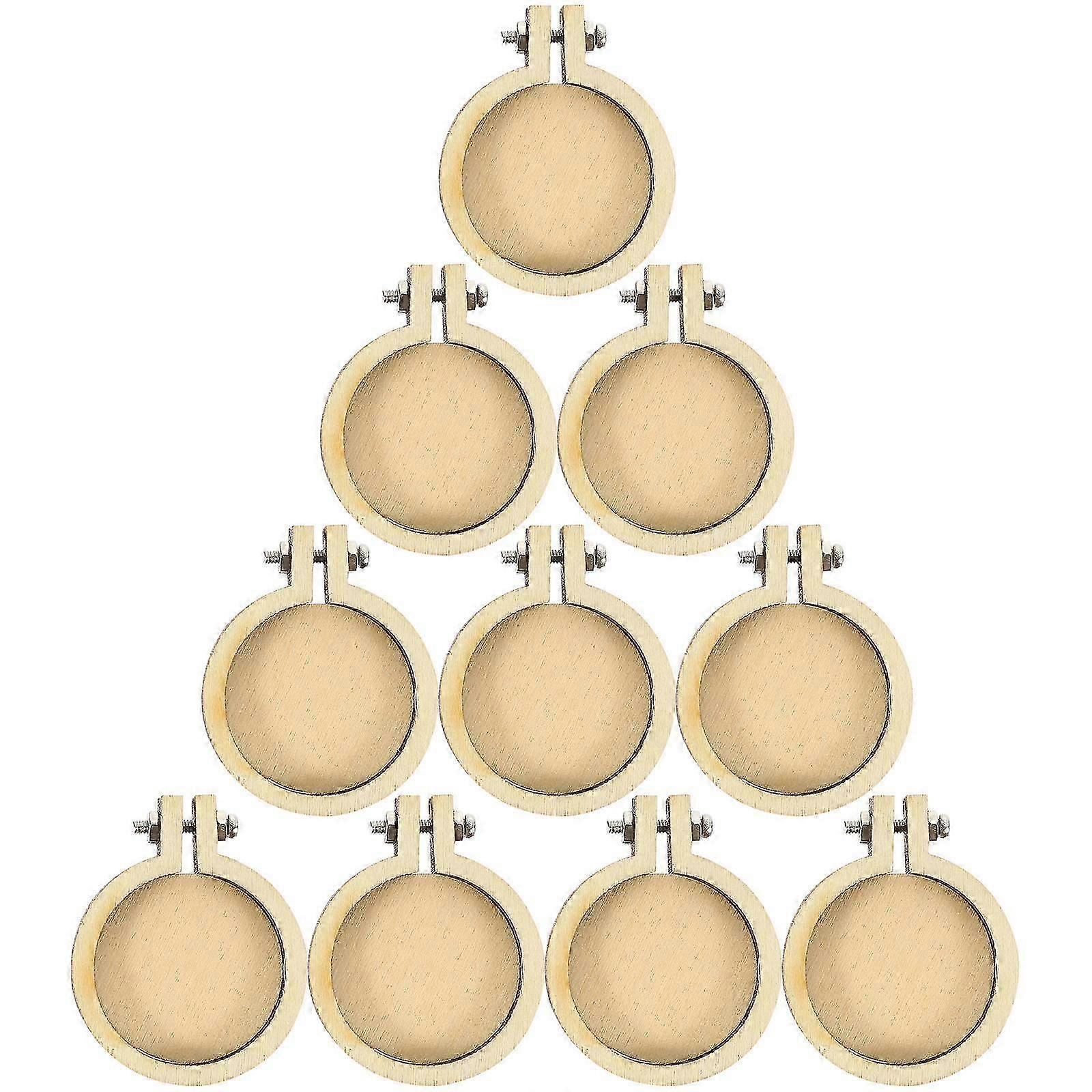 Decorative Crossing Stitch Frames Mini Ring Hoops for Decoration 12Pcs