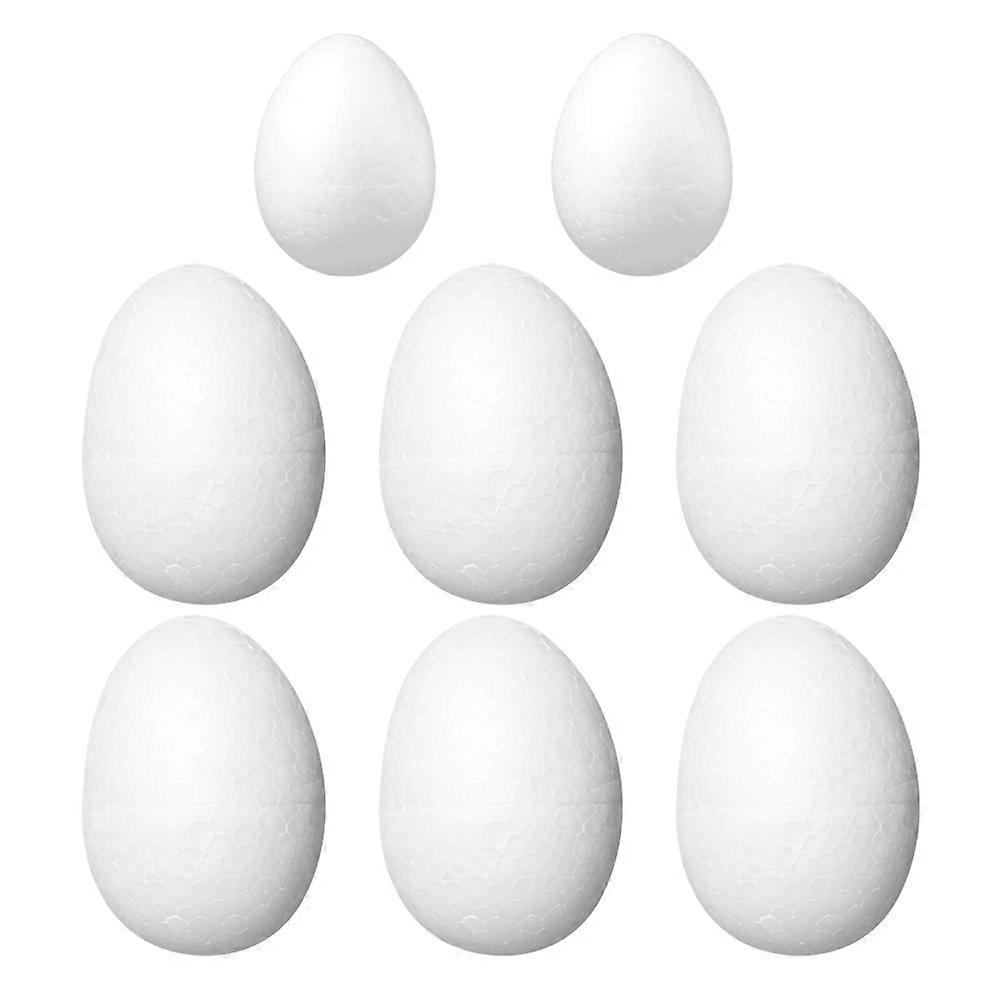 Easter Egg Foam Chicken Egg Model for Decoration Use 8Pcs Easter Eggs