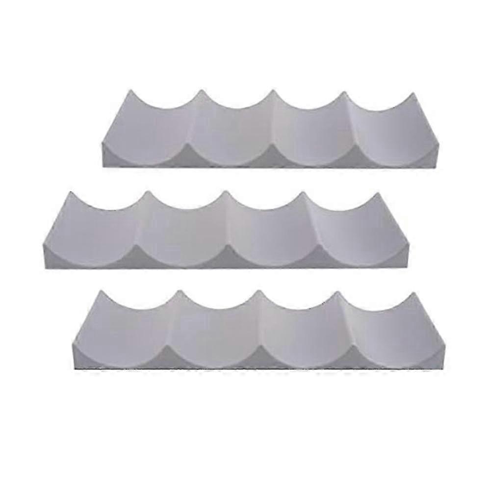 3 Pcs Red Wine Display Stacking Bottle Rack Suitable compatible with Kitchen Bar Hotel Multi- Stacking Display Rack, Gray