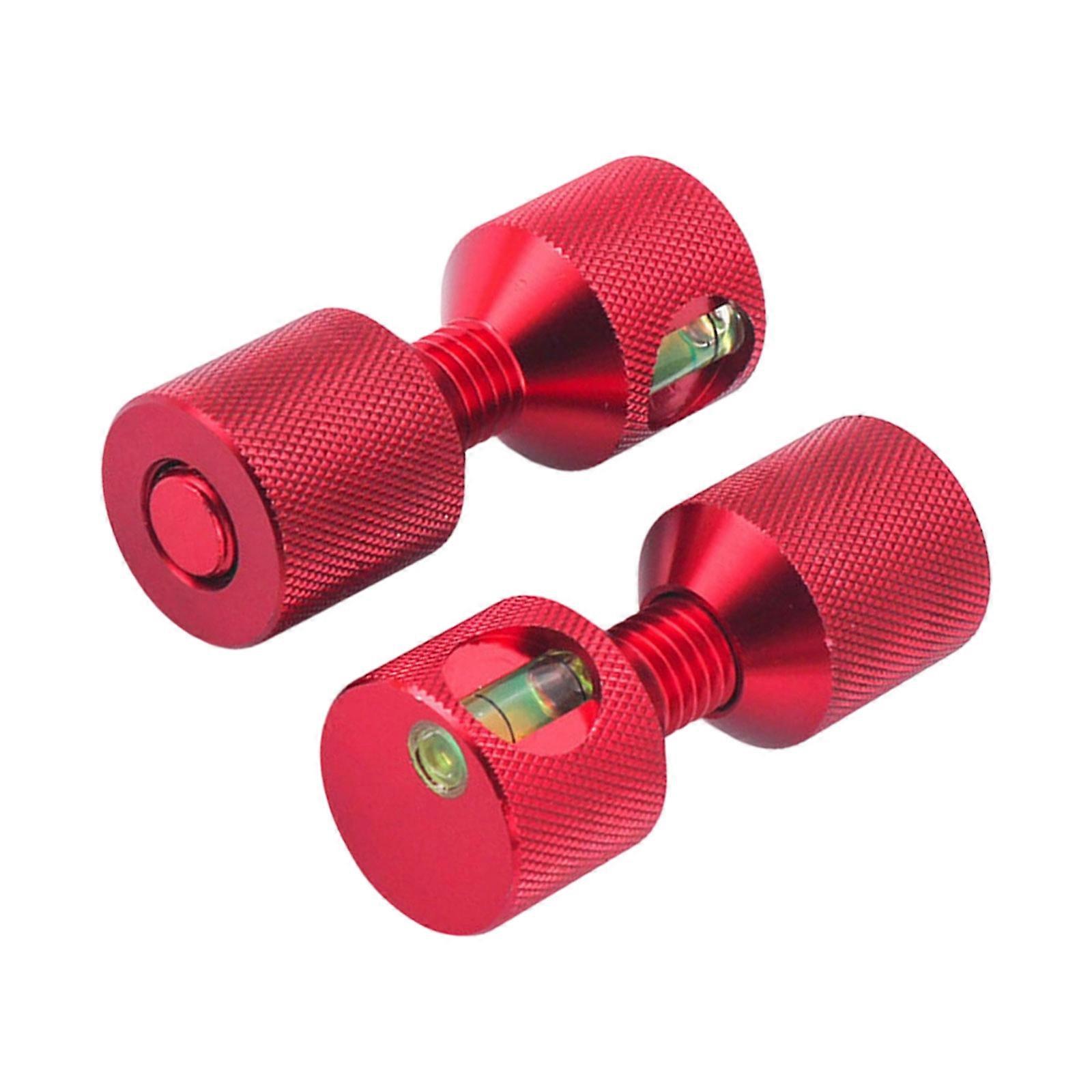 Convenient 1 1/8 Inch Two Hole Alignment Tool With Integrated Level Bubble For Pipe Installation  Red