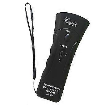 Ultrasonic Dog Repeller, Dual-Head Design, Dog Barking Deterrent with Flashlight, Portable Outdoor Training Device