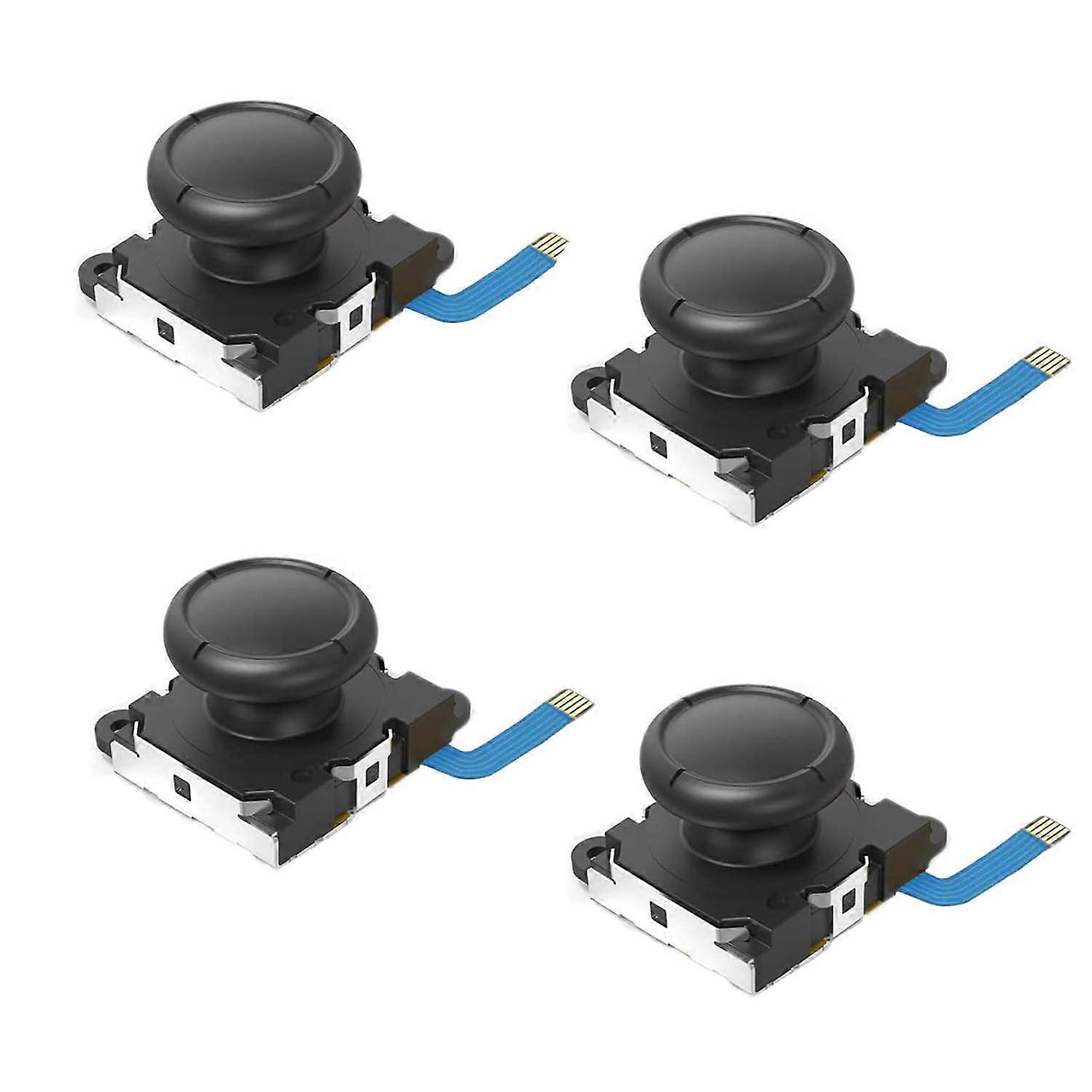 Four replaceable joysticks, simulating thumb joysticks, compatible with Switch Joy-Con controllers.