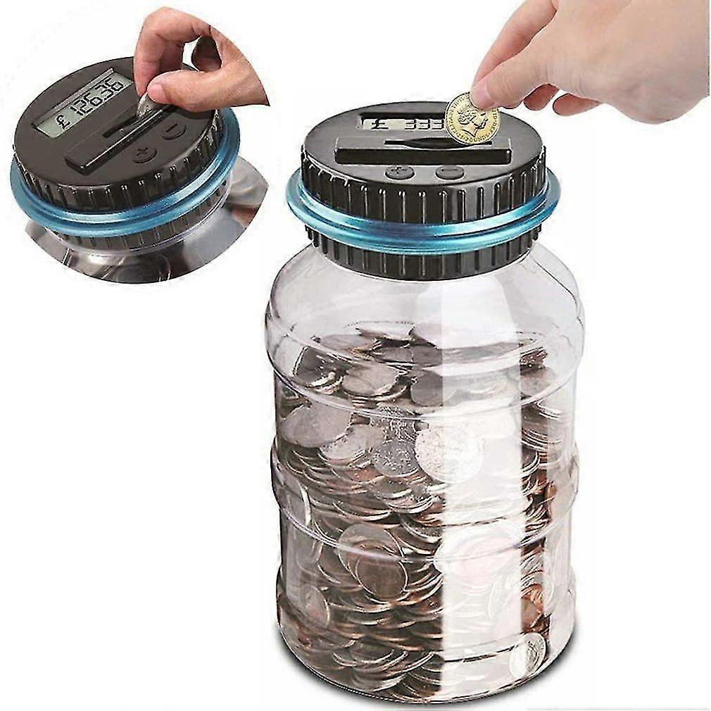 Sparkasse Zähler Digital Lcd Zählen Münze Sparen Spardose Münze Elektronische Glas Münzen Aufbewahrungsbox für Usd Euro Gbp Geld Geschenk