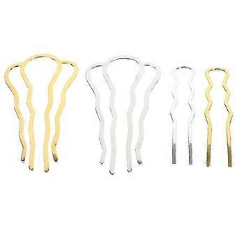 XYYC-4pcs Peignes à cheveux latéraux - Accessoires pour coiffure de mariée à faire soi-même