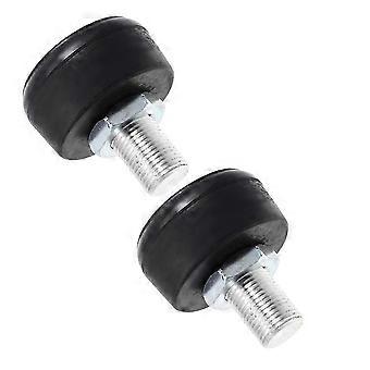 Adjustable Rubber Toe Plugs for Roller Skates - Black - Dual Fun - Sturdy Material - Versatile Use - 2pcs