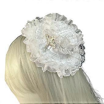Spitzenhut und Haarspange – modische Haaraccessoires für Damen, ideal für Cosplay und besondere Anlässe sowie den Alltag.