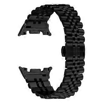 Cinturino per Samsung Galaxy Watch8 Classic 46mm/Watch8 44mm/40mm in acciaio inossidabile con cinque perline, cinturino elettroplaccato