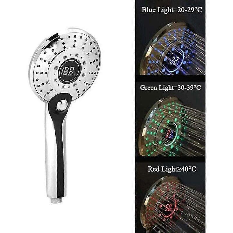 Digital Display Shower Head, Hand Shower LED Shower Filter
