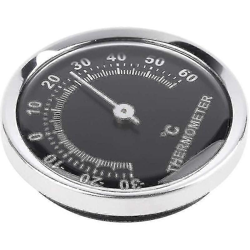 58mm Mini Car Thermometer Mechanical Analog(1pcs,black)