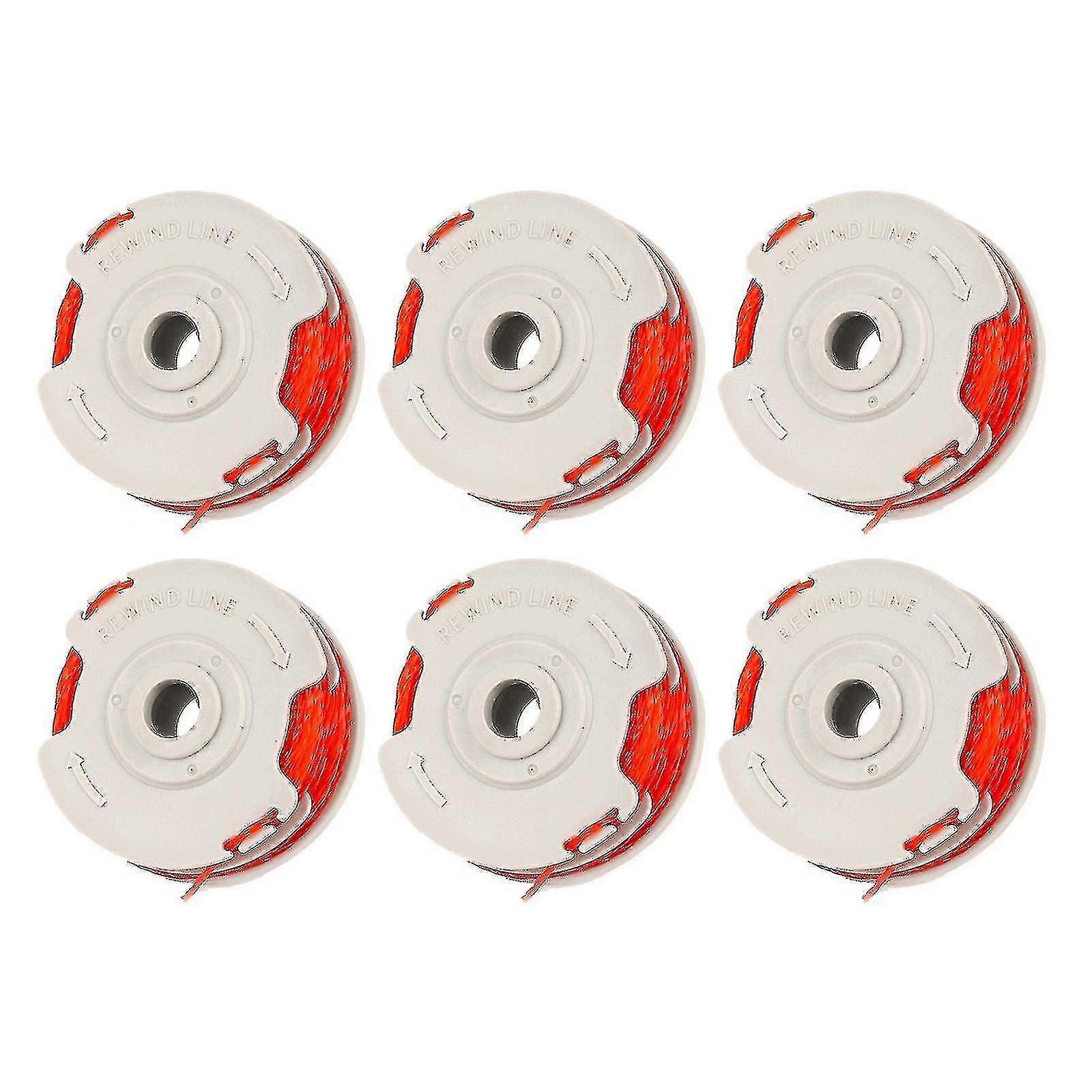 6 Pack Fly021 String Trimmer Udskiftning Spool & Line til Flymo