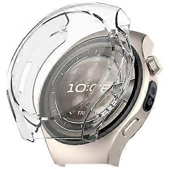 For Huawei Watch 5 42mm Electroplated Full Cover TPU Protective Case Transparent