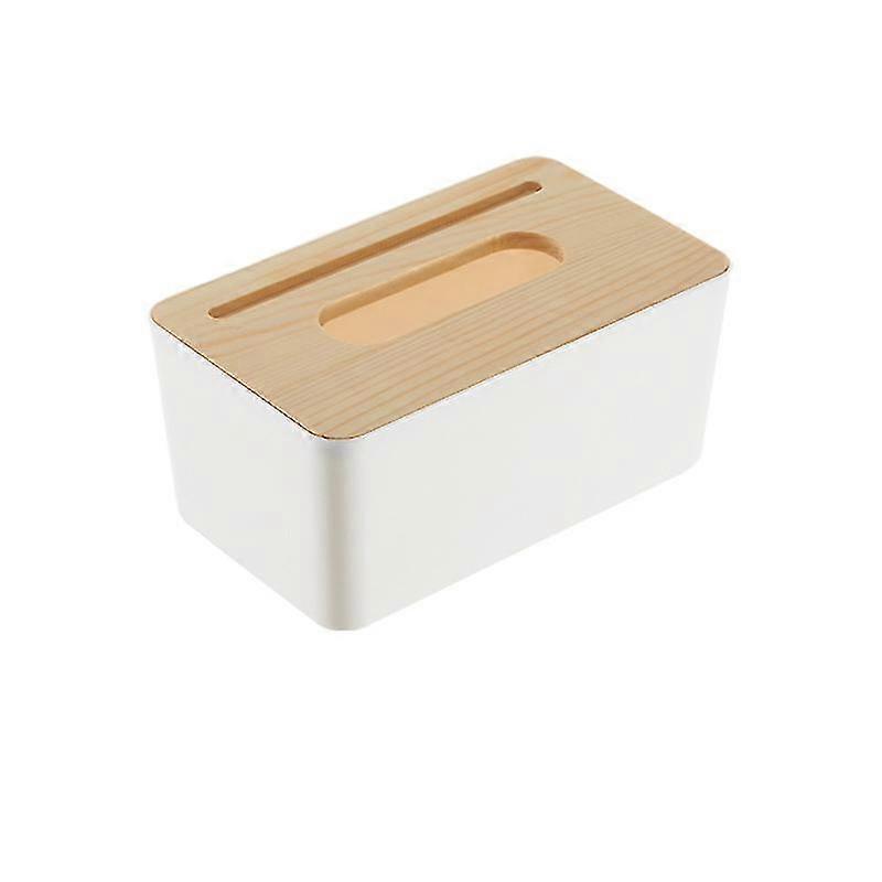 Rectangular tissue dispenser wooden tissue box