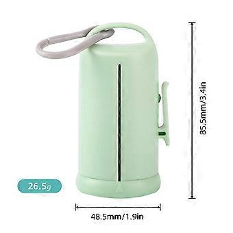 Portable Pet Waste Bag Dispenser with Clip, Poop Bag Storage Holder for Outdoor Dog Walking, Leash Attachment, Includes Refill Roll