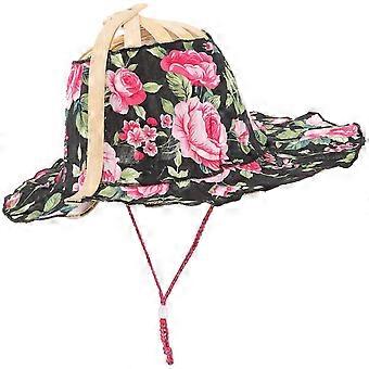 Zonnehoed met brede rand, opvouwbare strandhoed, 1 stuk, voor dames
