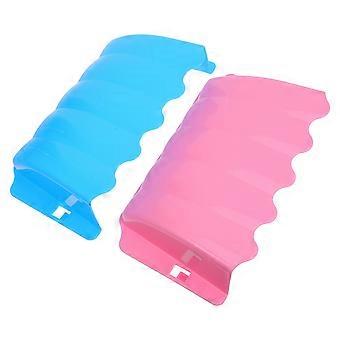 Pet External Grass Frames for Rabbit Feeding 2Pcs Blue Durable Plastic