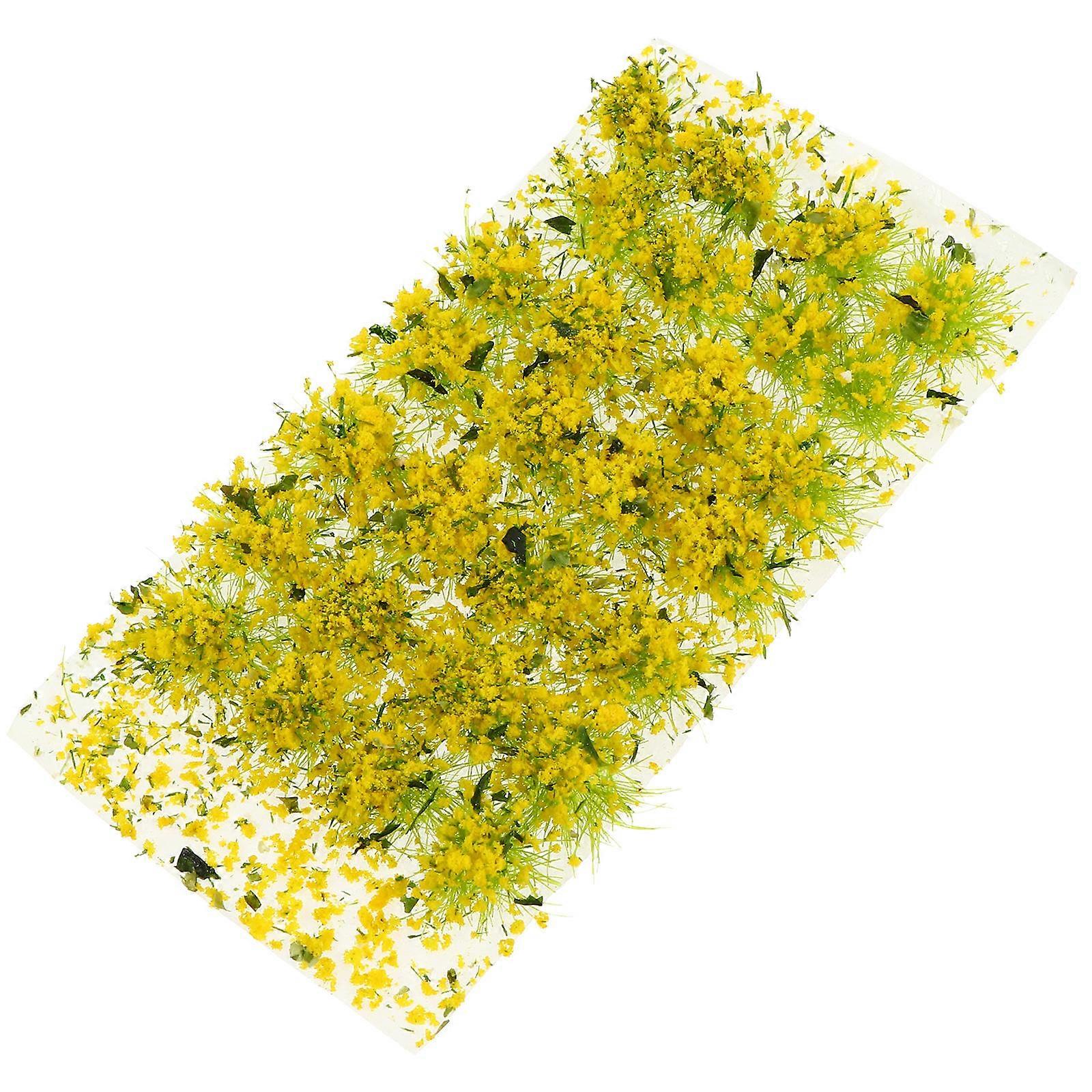 Model Vegetation Miniature Flower Cluster for Decor 1 Box Plastic Simulation