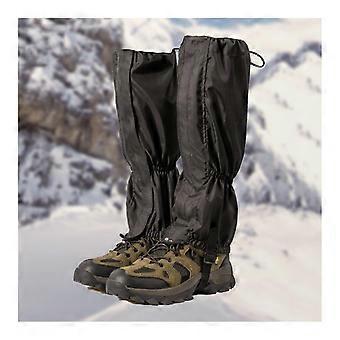 Waterproof Hiking Gaiters for Boots, Adjustable Snow Boot Gaiters for Mud and Snow Protection, Black