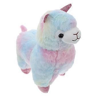 Supple Plush Alpaca Doll for Decor 1Pcs Colorful Luminous Stuffed Toy