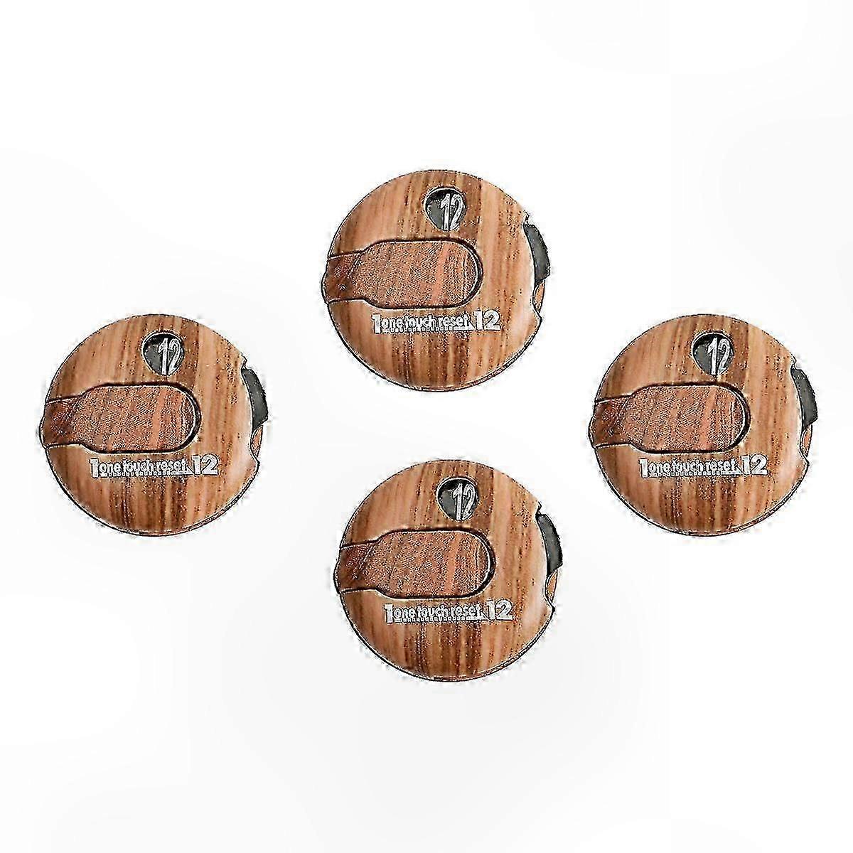 4-Pack Golf Score Tracker Precision Stroke Counters compatible with Golf Enthusiasts Gift Idea