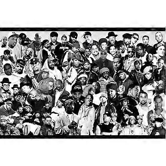 100 RAPPERS BW Jigsaw Puzzle SNOOP TUPAC NWA EMINEM NEW FSX-323