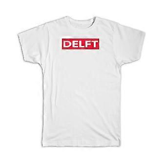 Gift T-Shirt: Delft Netherlands Red