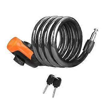 Bike Lock Cable with Key Steel Padlock for Doors Outdoor Equipment Motorbike