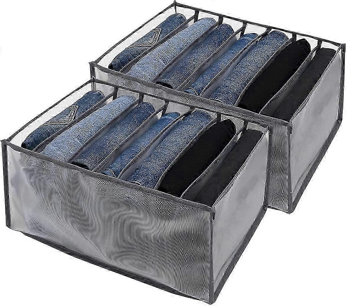 2 Pcs Clothes Storage Organizer Foldable Drawer Type for Home Use