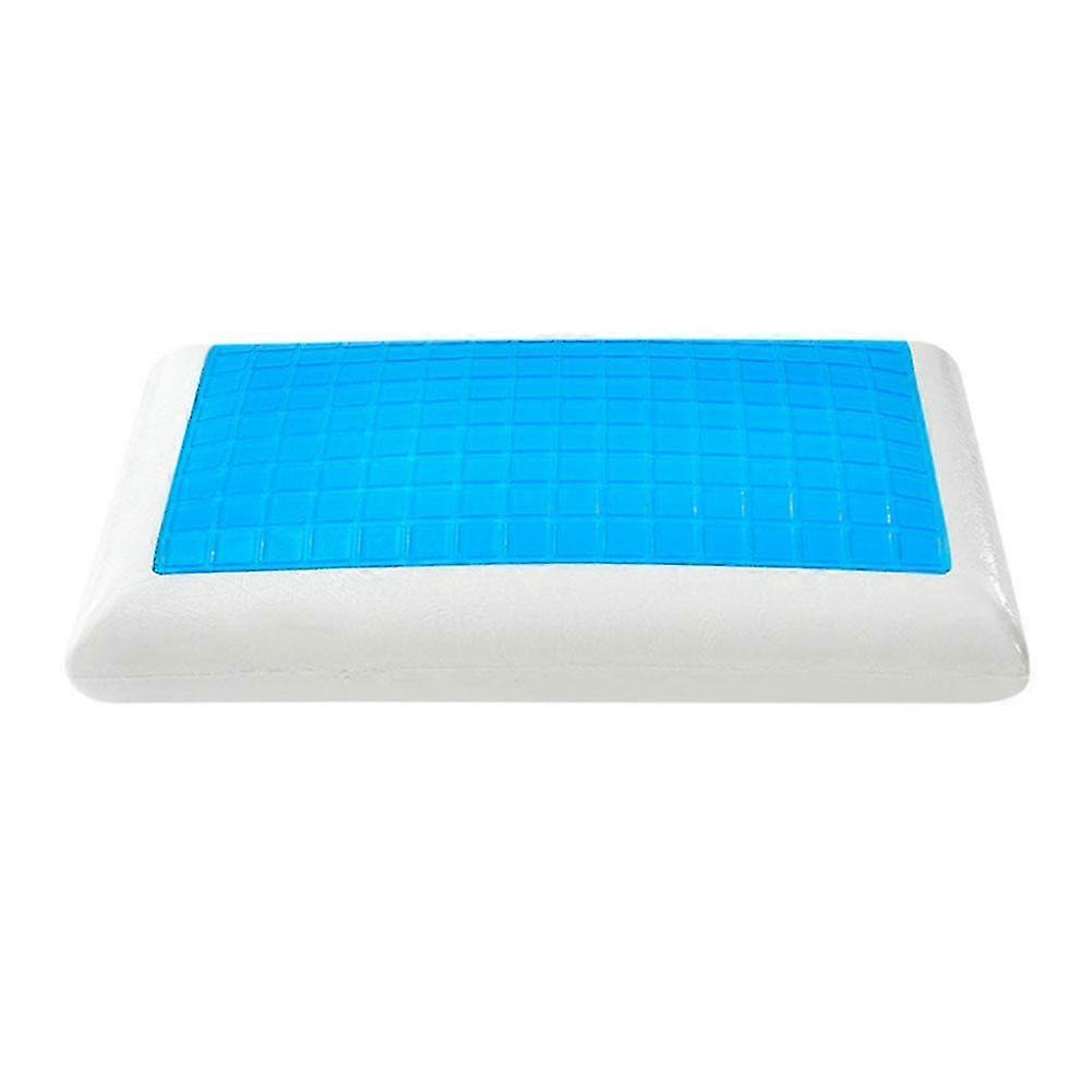 Cool Gel Memory Foam Pillow - Dual Side Temperature Regulating Neck Support