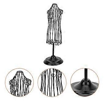 Pet Coat Holder Mannequin Model for Displaying Black Iron