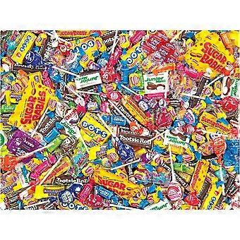 Snack Assortment Mega Mix Jigsaw Puzzle for Adults Candy Collage Design VRE618