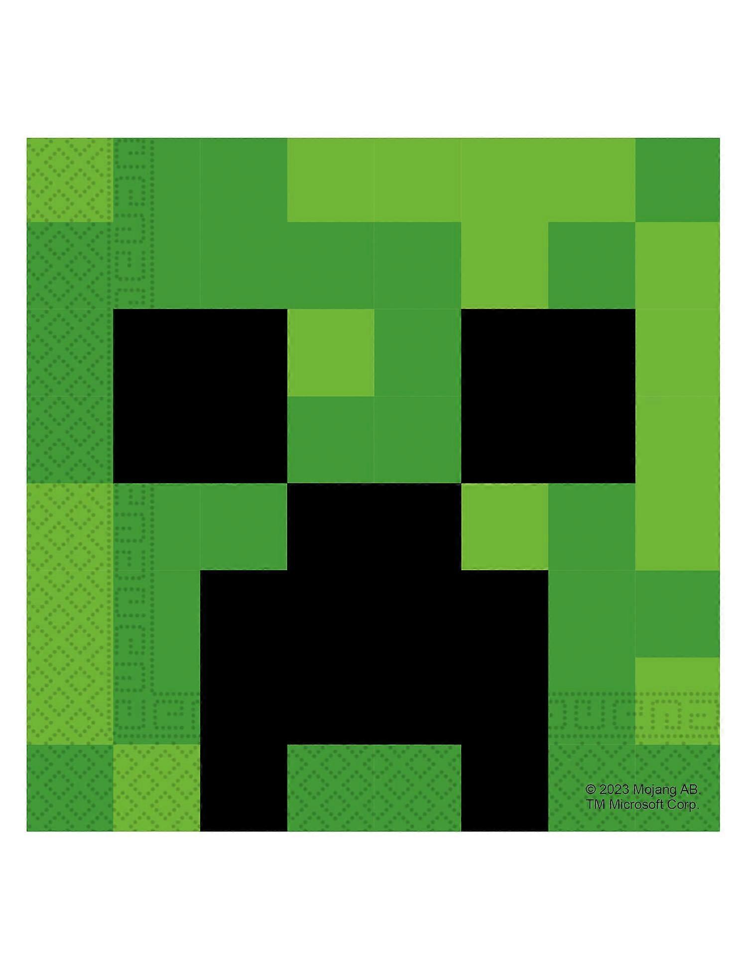 20 Minecraft paper napkins 33X33cm