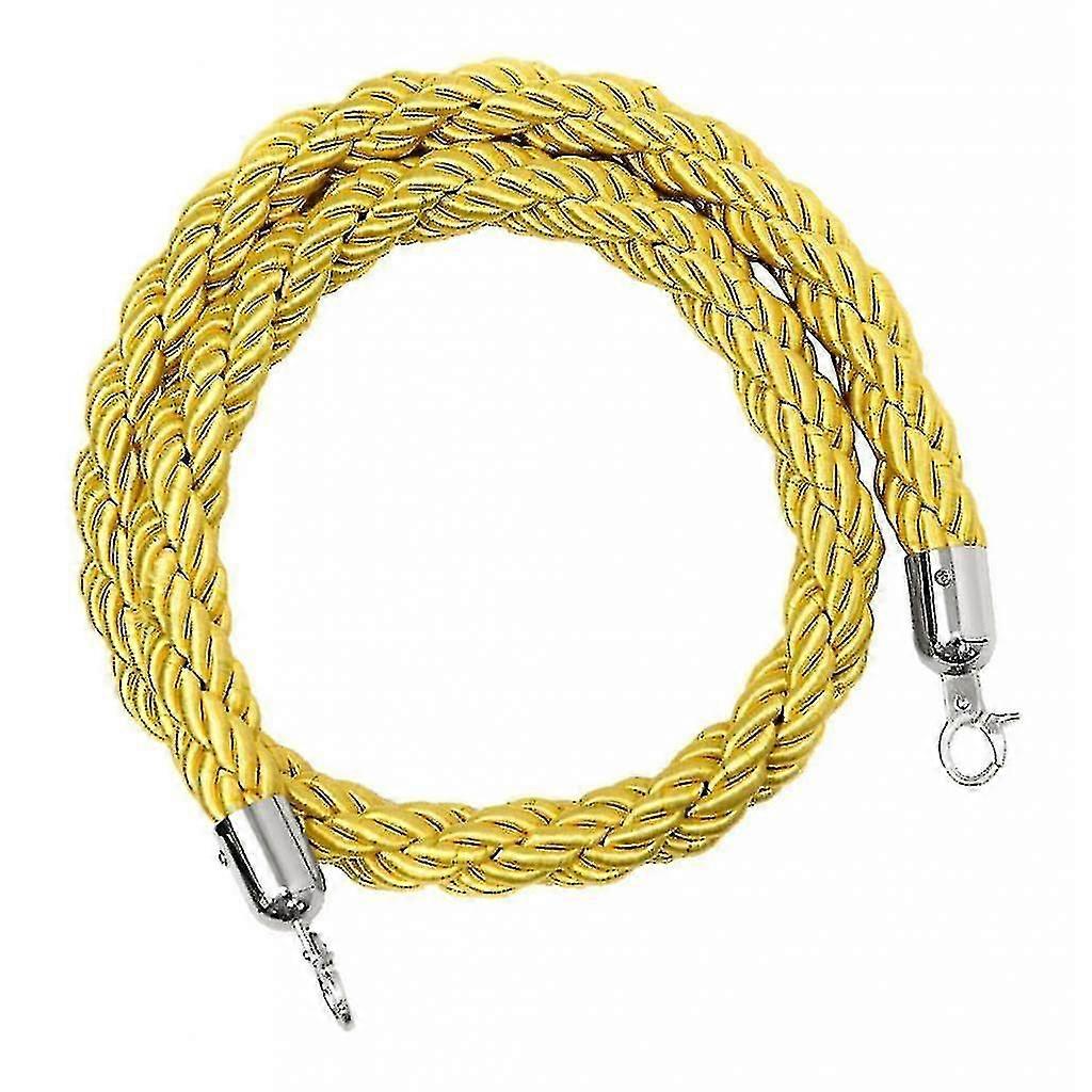 Barrier Rope Crowd Control Stanchion Queue Twisted Rope With Hooks