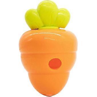Interactive Carrot Shape Treat Dispenser Toy, Slow Feeder, Training Reward Tool, Chew Resistant, Easy to Clean, Indoor Use for Puppies