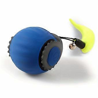 Balle interactive pour chat, balle électrique intelligente avec cordelette pour la queue, rechargeable par USB, pour chats de petite, moyenne et grande taille souhaitant faire de l'exercice en intérieur
