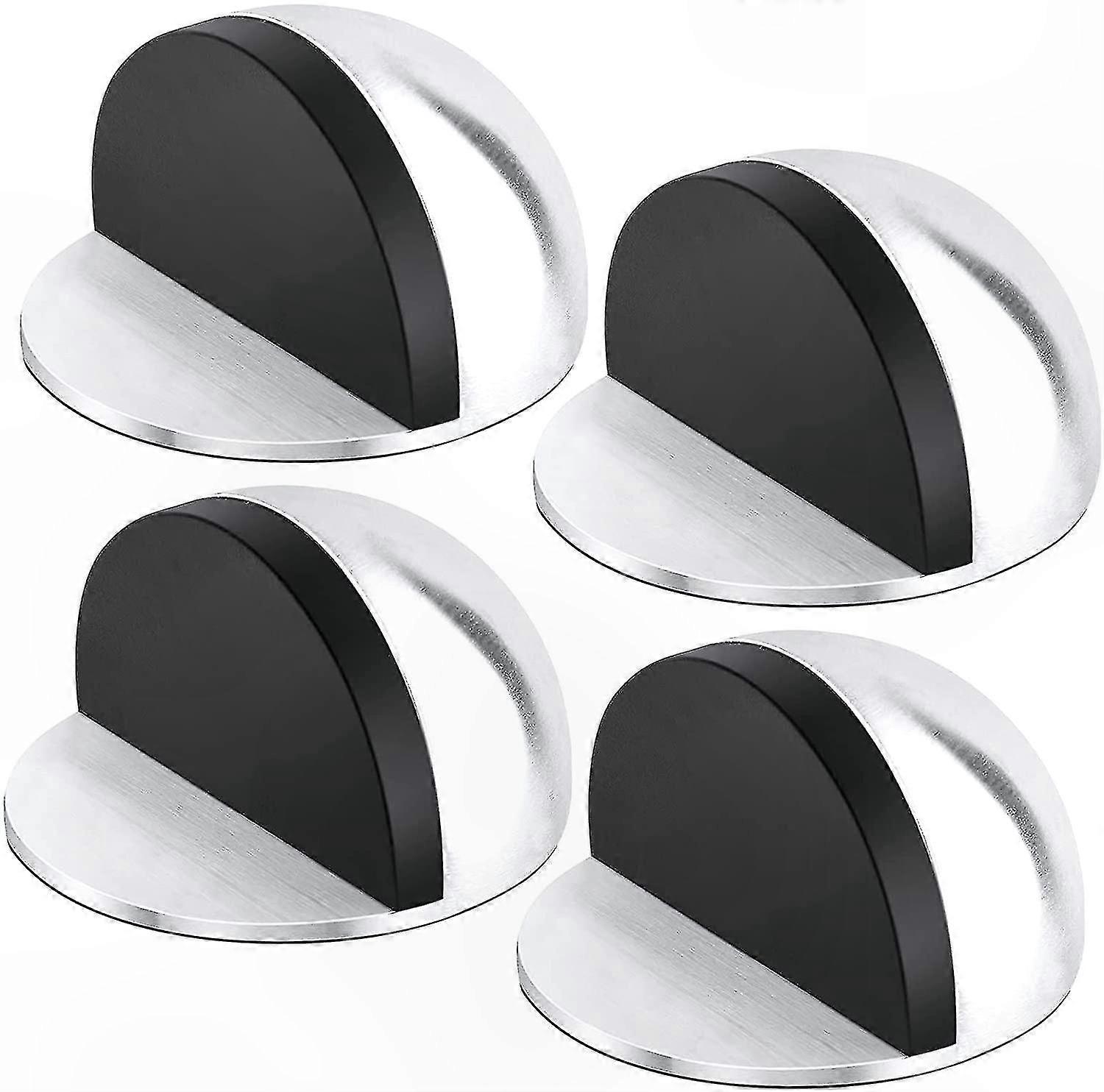 4-Pack Self-Adhesive Door Stops for Floor Use