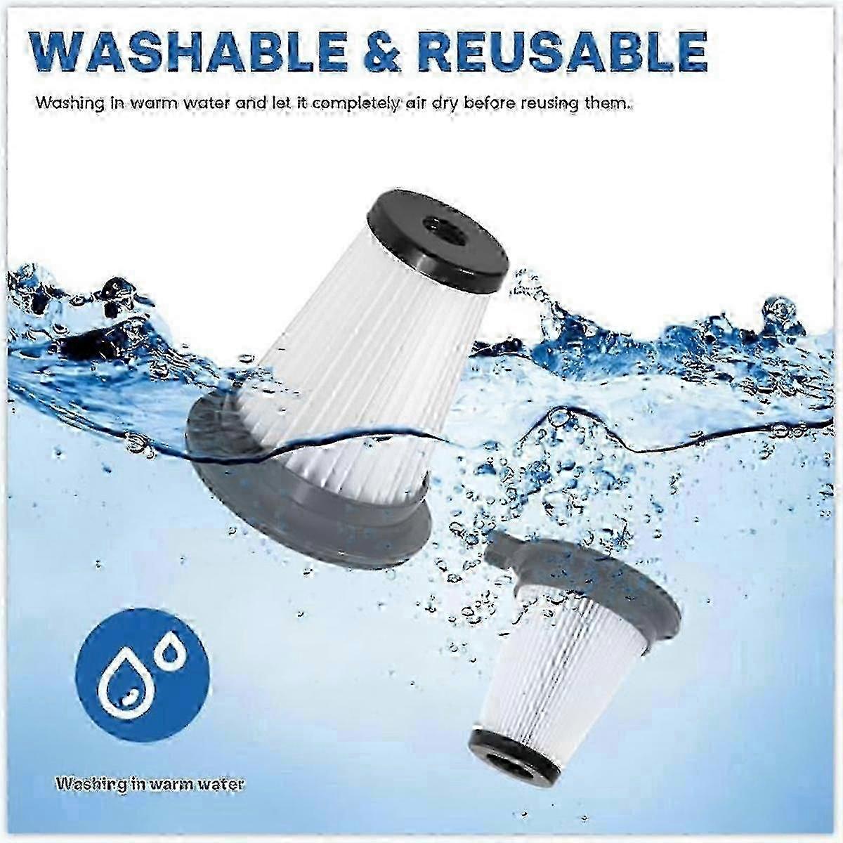 5 Pcs High-Efficiency HEPA Vacuum Filter, Replacement Compatible with Vacuum Cleaner 1pc