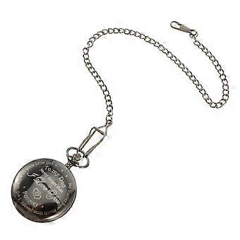 Black Quartz Movement Pocket Watch for Decoration Hanging Pocket Watch Pendant