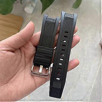 Silicone Watch Strap with Concave Connector Compatible with GST-W120L S130L Accessory