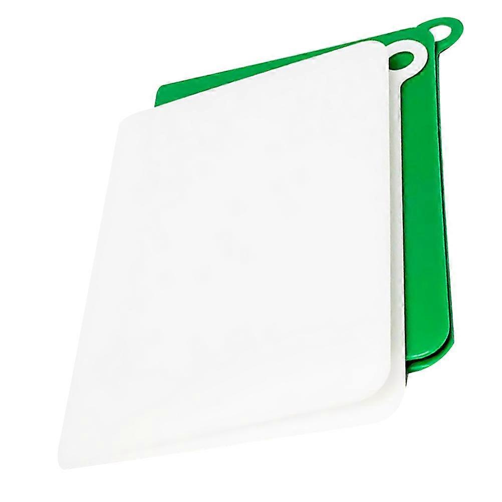 Green Plastic Folding Cutting Board for Kitchen Use 2Pcs
