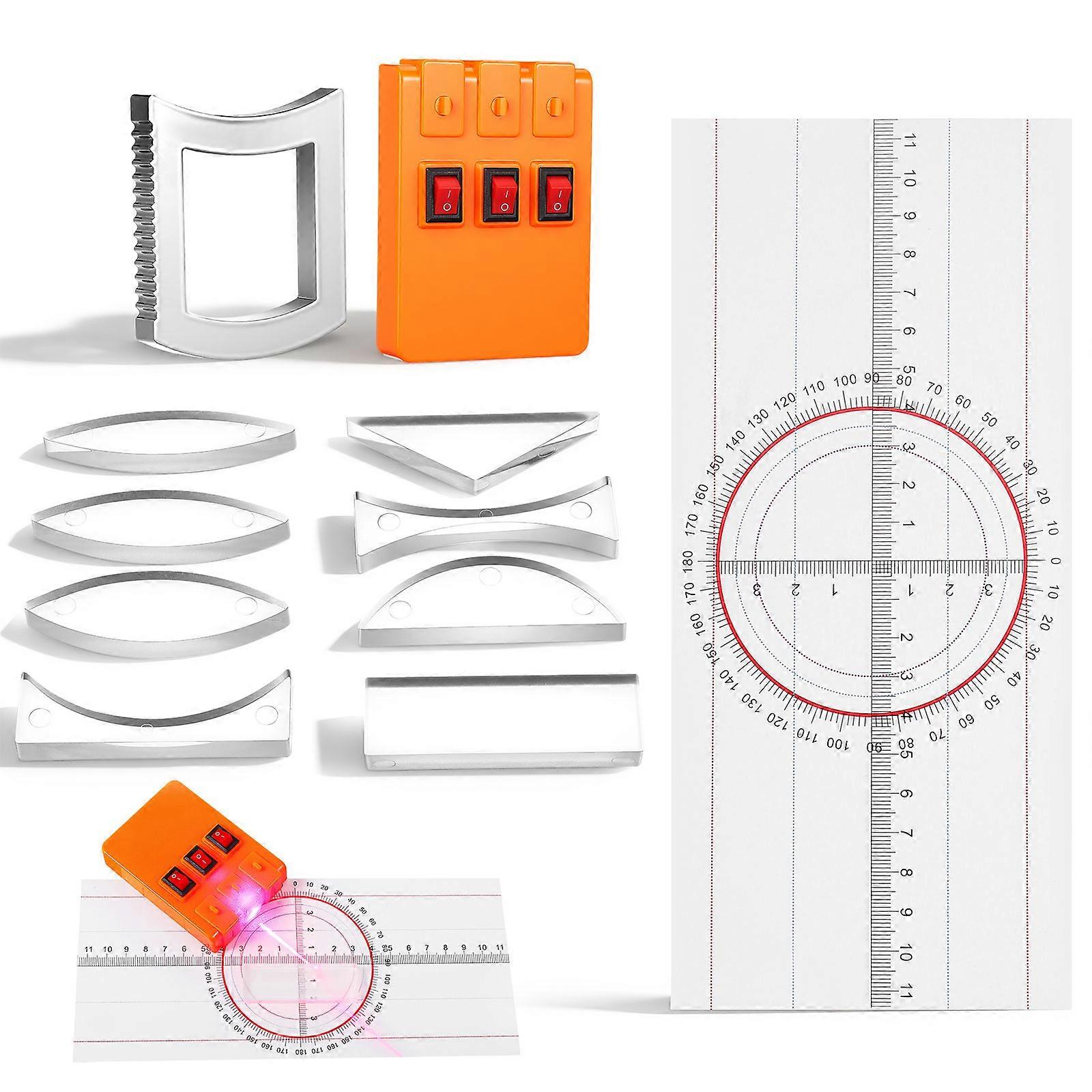 Optical Experiment Set Physics Science Kit for Refraction 1Set Educational Tools