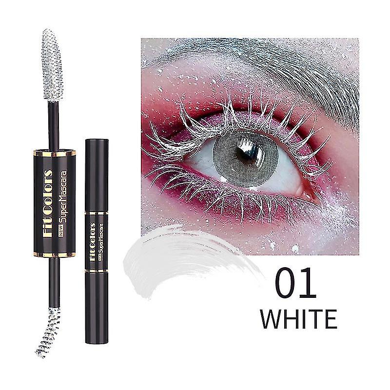 dobbel-end farge mascara - vanntett tykk curling langvarig anti-svette