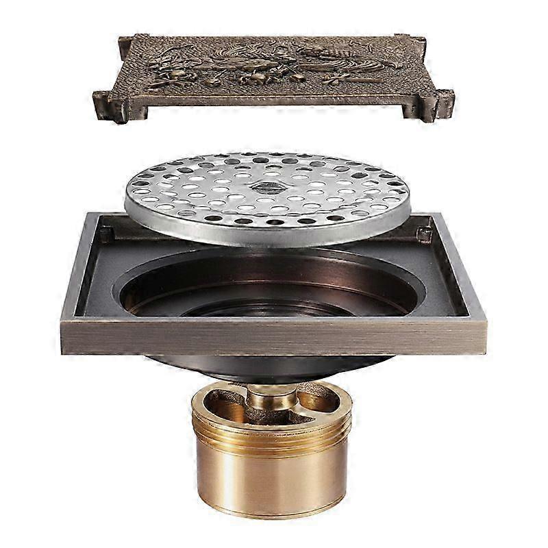 Odour-Proof Bronze Floor Drain