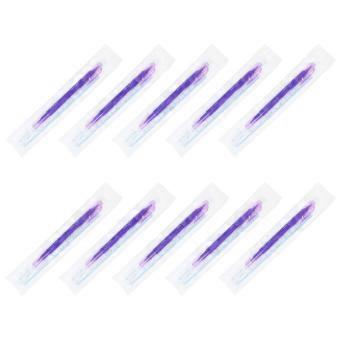 10Pcs Double Tip Microblading Marker Pen with Paper Ruler, Precise Symmetry Eyebrow Mapping Tool