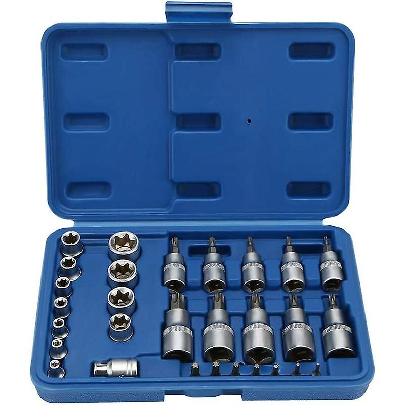 T8-T55 Female Male Torx Socket Set Bit with Box
