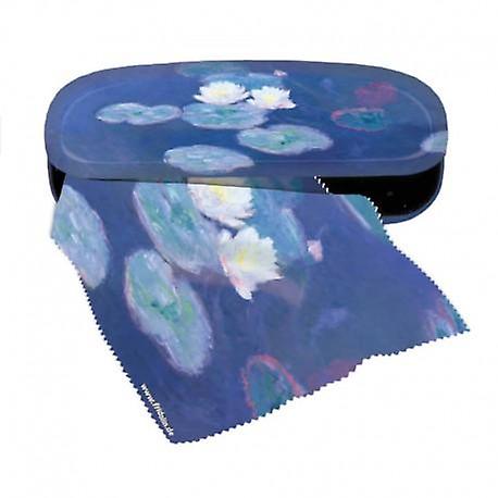 Glasses case with polishing cloth Water lilies from Fridolin