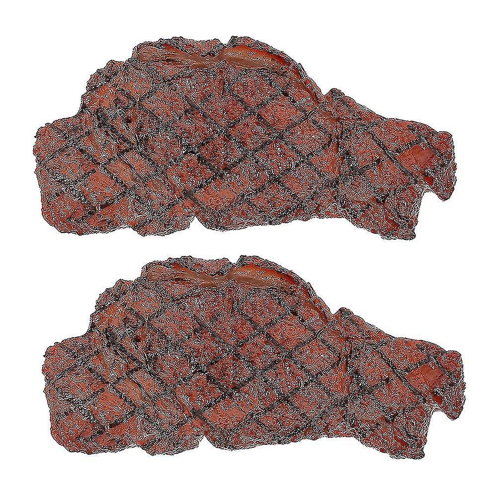 2pcs Decorative Fake Steak Models Simulation Artificial Models Fake Steak Props (brown)